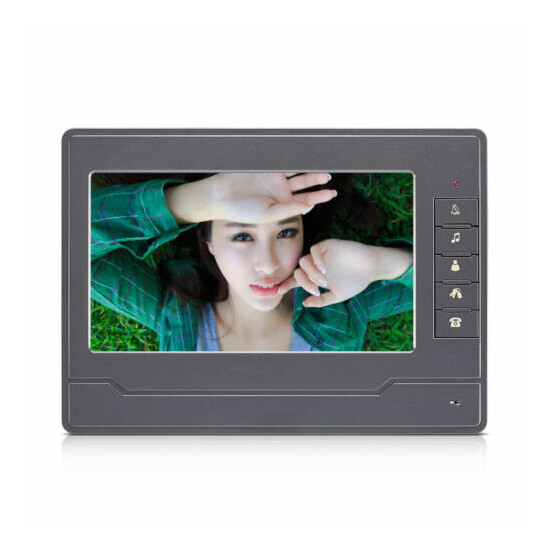 7" video Intercom System IR Night Vision Camera Video Door Phone Doorbell Kit image {2}