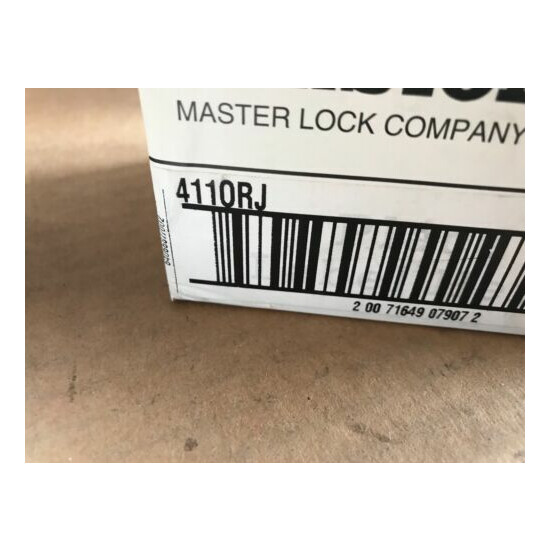 2x Master Lock 411ORJ Lockout Padlock, KD, Orange, 1 1/2" Shackle, 3" Body, NEW image {3}