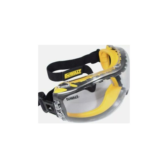 DeWalt DPG82-11 Concealer Clear Anti-Fog Over Glasses Safety Goggles, 1 Pair image {1}