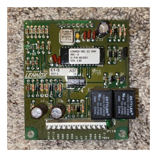 LENNOX C1-2 A57 49L5501 REV B Control Circuit Board 49L5501 image {1}