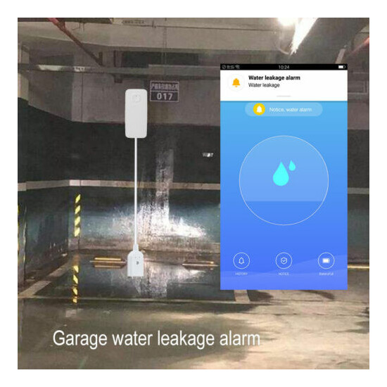 Water Level Alarm Detector Sensor Voice Control For Alexa Google Home image {4}