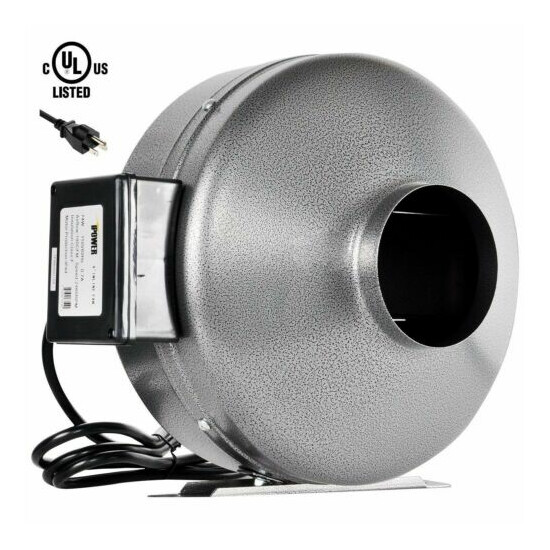 iPower 4'' 6'' 8'' Inline Fan & Carbon Filter & Ducting with Speed Controller image {2}