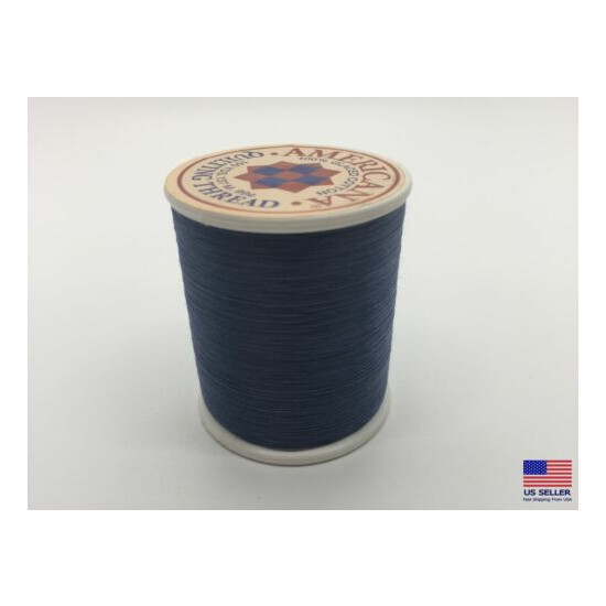 Sewing Thread 100% Cotton Spool Navy Blue Yards All Purpose Sew USA Quilting Thumb {1}