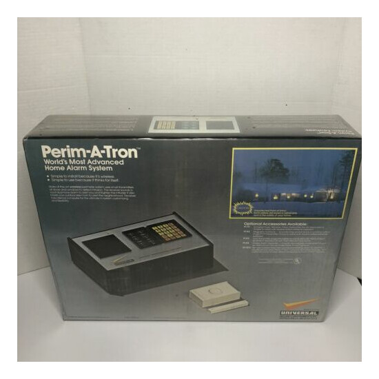 Perim-A-Tron Wireless Home Alarm Security System PT-1100 Sealed 1980 NOS image {2}