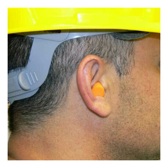 EarPlugs foam soft Orange sleep travel noise shooting 400 ear plugs Thumb {4}
