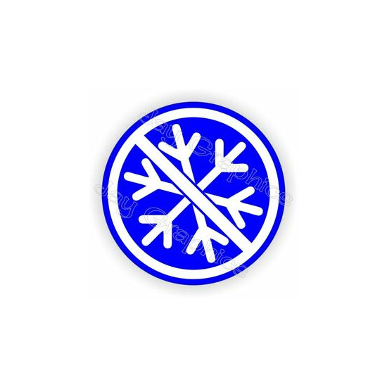 NO SNOWFLAKES Funny Hard Hat Sticker * Anti Liberal Helmet Decal Label USA -Blue image {1}