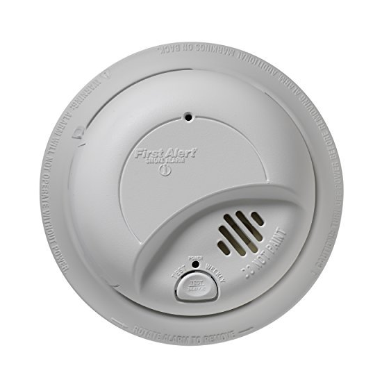 First Alert Smoke Detector Alarm | Hardwired with Backup Battery, 6-Pack, BRK... image {1}