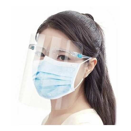 Set Of 2 Brand New Clear Face Shield Protection. image {1}