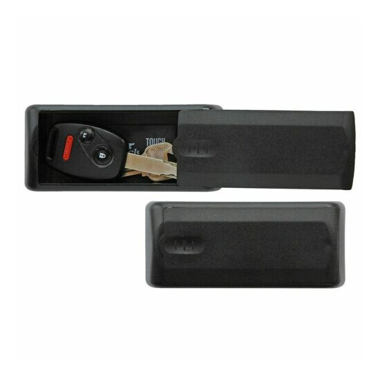 Portable Magnetic Key Case Plastic Rust-free Construction Hidden Magnet Safe Box image {1}