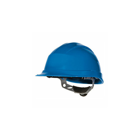 Blue Ratchet Hard Hat - Quartz III - Delta Plus image {1}