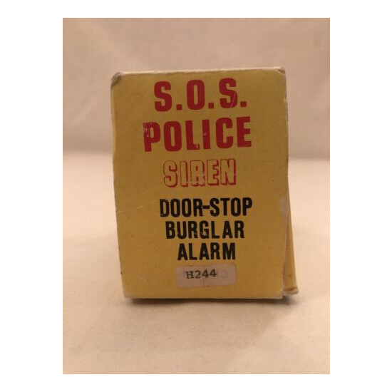 Vintage Police Siren Door Stop Burglar Alarm image {4}