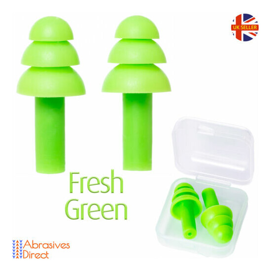 Ear Plugs with Carry Box Soft Silicone Reusable Anti Noise For Sleep  Thumb {8}