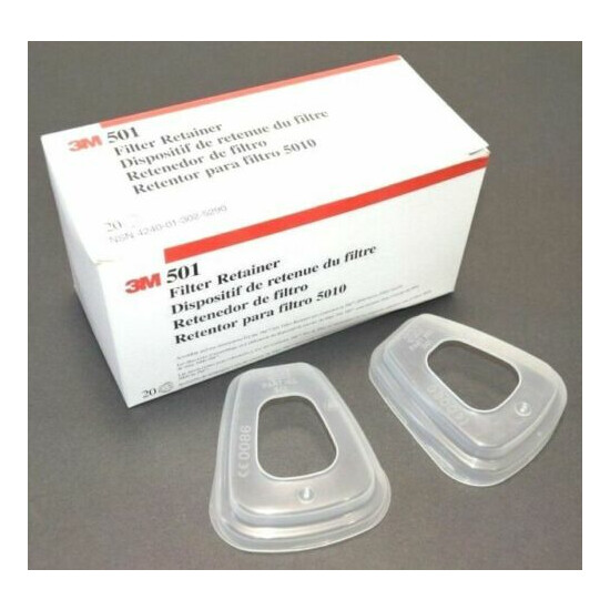 3M 501 Filter Retainer FOR 5N11 AND 5P71 7502 6200 (1 PAIR) Ship from US image {3}