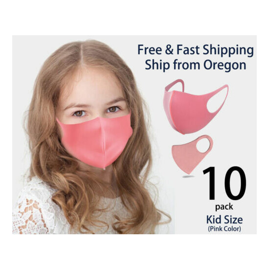 10 Pack Face Mask Reusable Washable Breathable Unisex Black Face Mask image {13}