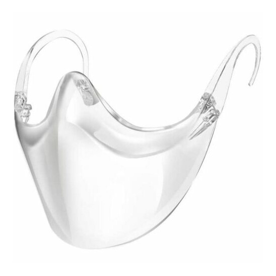 Clear Face Mask Cover 3D Durable Shield Reusable Transparent Plastic Bracket USA image {2}