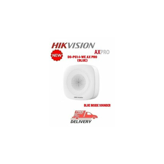 Hikvision DS-PS1-I-WE Wireless internal sounder 868MHz AX PRO alarm, panic alarm image {1}