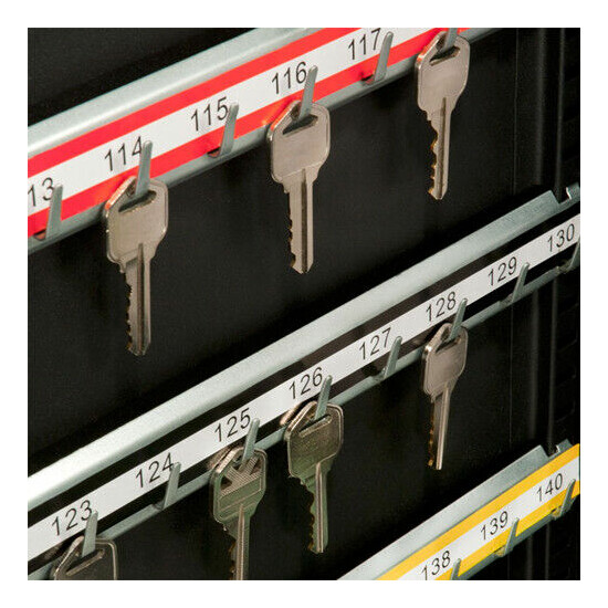 BARSKA 200 Heavy Duty Key Hook Wall Mount Safe w/ Key Lock in Black, AX11824 image {3}