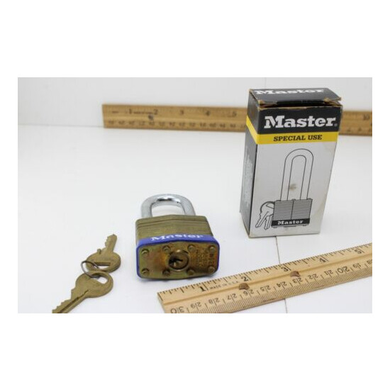 Master Lock Special Use No.2 Lock with Keys New Old Stock 2" Shackle  image {2}