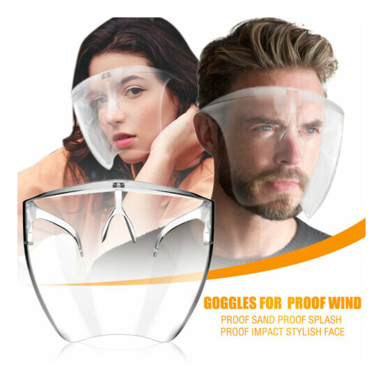 1-5 PCS Face Shield Protective Face Cover Transparent Glasses Visor Anti-Fog image {12}