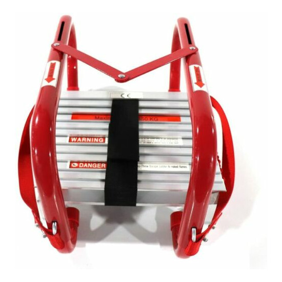 15/25/50 Foot Portable Fire Ladder Two Story Emergency Escape Ladder Safety image {1}