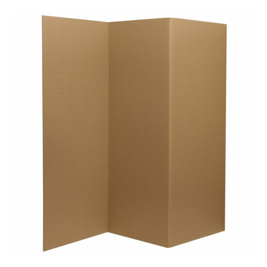 4 ft. Tall Brown Cardboard Room Divider image {1}