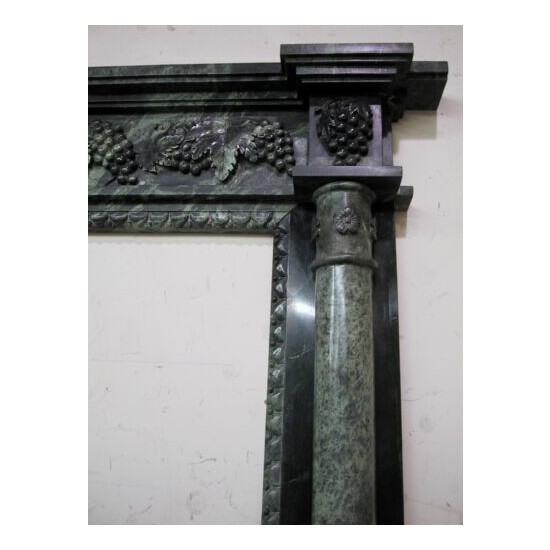 Door Surround - Grand Entry – Grape Carvings – Column Mantle - Stone Pillar image {3}