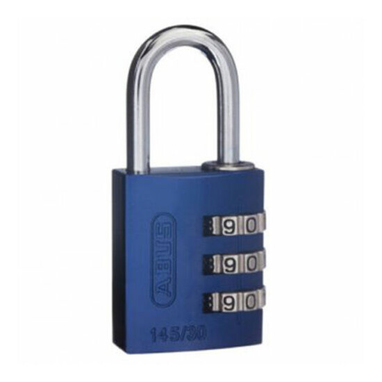  ABUS Combination Padlocks - Resettable 30mm x1 High quality - BLUE image {2}