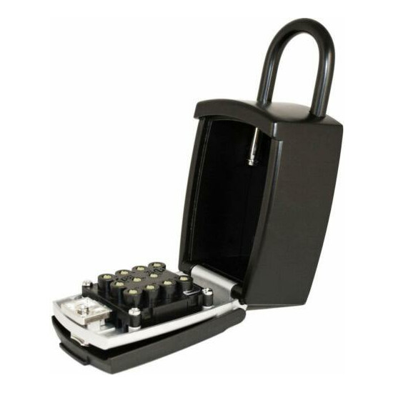 Push Button Lockbox Large Capacity Key Storage Lock Box Alpha Numeric Key Safe image {4}
