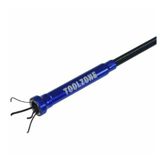 Pick Up Tool Claw Grabber Long Reach Flexible LED Light Bulb Spring Bendy image {2}