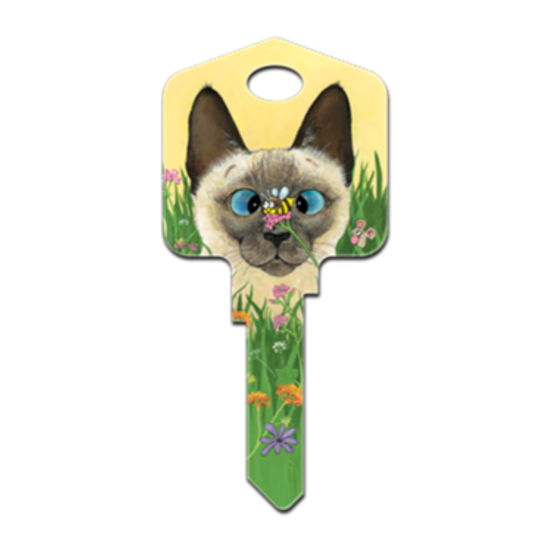 Bee Wildered House Key - Paws & Claws - Gary Patterson - Cats - Locks - Keys image {1}