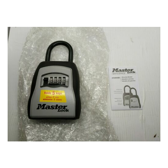 Master Lock 5400EC Lock Box, 5 Key Capacity Black #54 image {2}