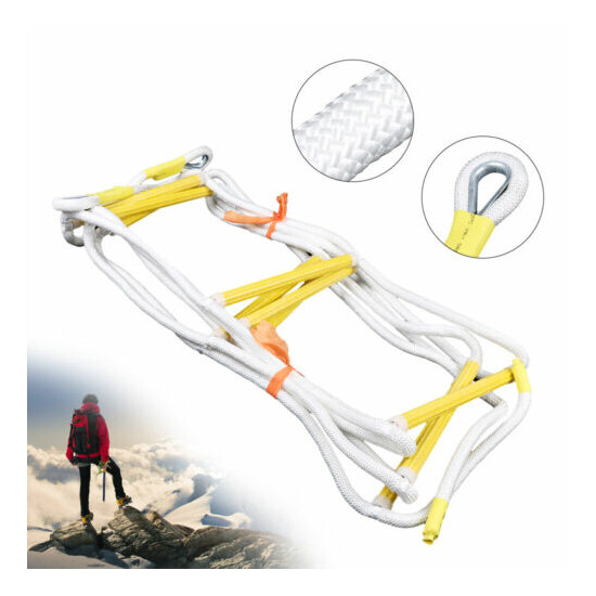 Emergency Fire Escape Rope Ladder Multi-Purpose Safety Rope Ladders Outdoor image {1}
