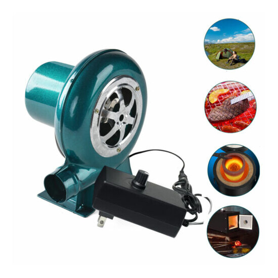 80W Combustion Blower Home Stove Fire Electric Fan Adjustable Speed 110V-220V image {2}