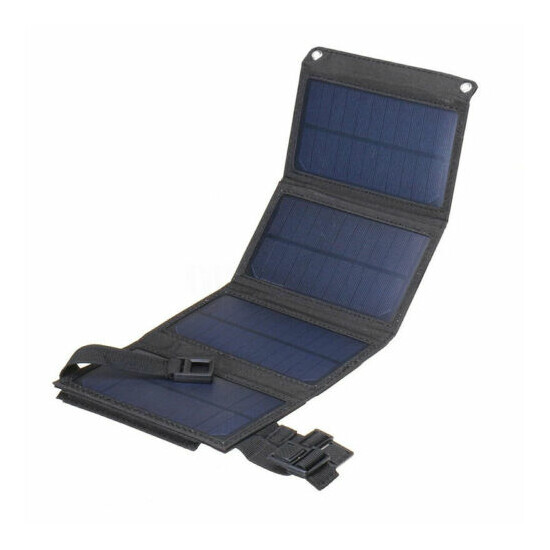 100W Solar Panel Folding Power Bank Outdoor Camping Hiking Light Phone Charger image {2}