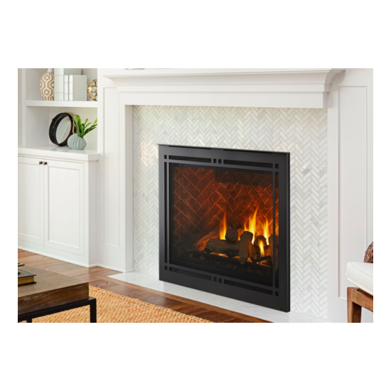 Majestic Meridian 42 Direct Vent Gas Fireplace with IntelliFire Touch Ignition image {2}