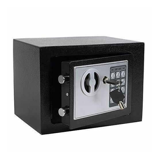 Safety Lock Box Fireproof Home Jewelry Waterproof Security Money Safe Storage US image {1}