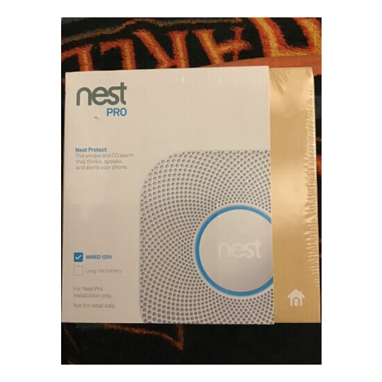 Nest PRO Nest Protect Smoke & Carbon Monoxide Alarm S3005PWLUS White NEW image {1}