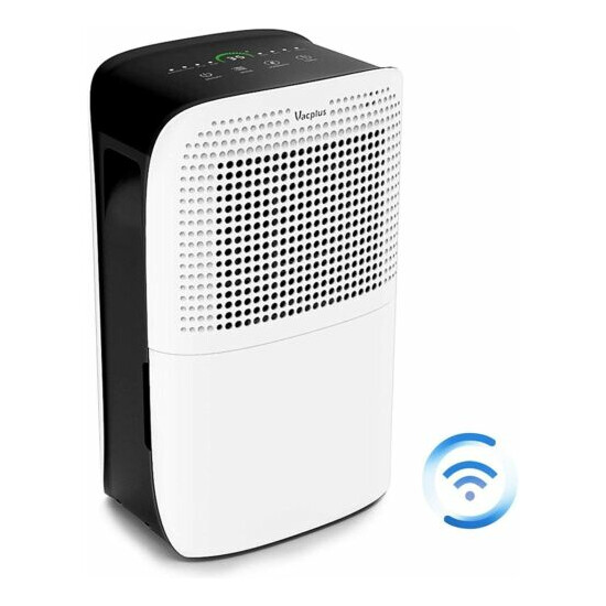 Vacplus Dehumidifier VA-D1901 50 Pints with WiFi Remote Covers 3000 Sq. Ft. NEW image {1}