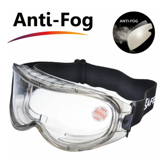 SAFEYEAR Safety Goggles Glasses Anti Fog Scratch UV Protective Over Airsoft DIY image {3}