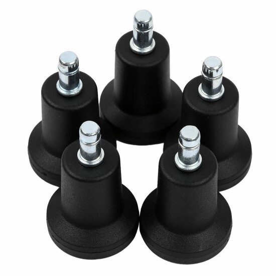 5Pcs Bell Glides Chair Swivel Caster Wheels Replacement Stationary Castors 50mm image {3}