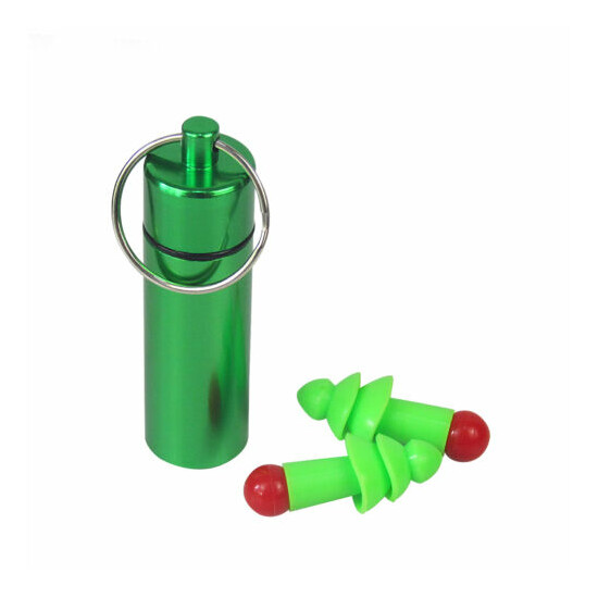 Tourbon Green Ear Plugs Hearing Defender Noise Reduction with Green Carry Case image {4}