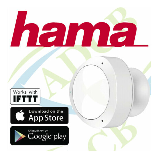 Hama WiFi Motion Detector Sensor Wireless Mobile Alert Movement  image {1}