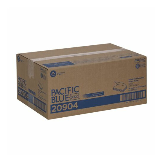 Pacific Blue Basic Single-Fold Paper Towel 20904 16 Pack(s) 250 Towels/ Pack Thumb {5}