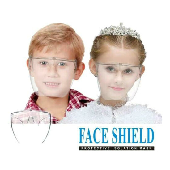 New Children's Kids Extra Protection Mask Face Shield Safety Glasses PPE image {2}