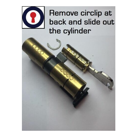 Euro cylinder re-pinning shoe for 5 pin cylinders 1st P&P image {6}