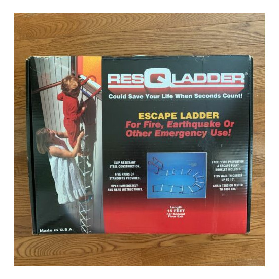 NEW!! RES-Q-LADDER 15' - 2 Story Escape Ladder image {1}
