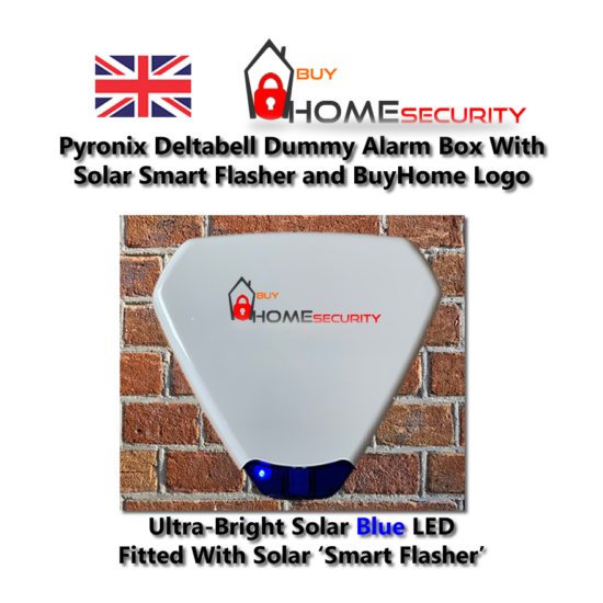 Solar Dummy Alarm Box Smart Flashing LED Maintenance Free Pyronix Bellbox Option image {3}