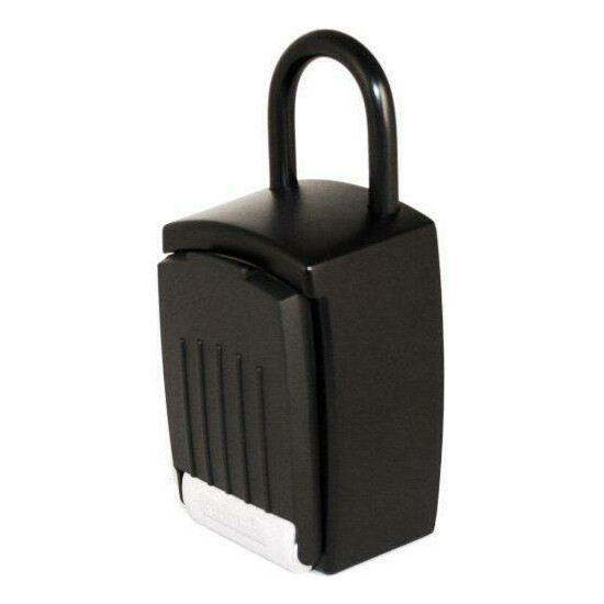 KeyGuard SL-501 Punch Button Large Capacity Key Storage Shackle Lock Box, Black image {2}