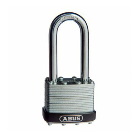 ABUS 40mm laminated steel padlocks ( 50mm LONG SHACKLE) High quality - CLEARANCE image {2}