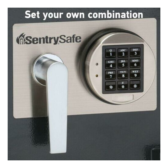 Deposit Safe Depository Cash Drop Bank Box w/ Digital Keypad Sentry Solid Secure image {4}